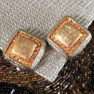 Gold & Silver clip on earrings